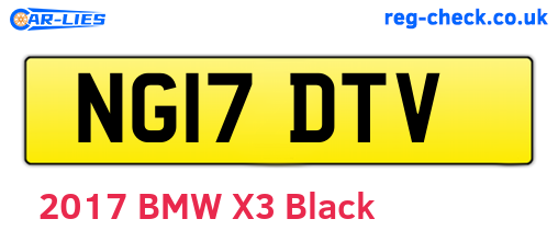 NG17DTV are the vehicle registration plates.