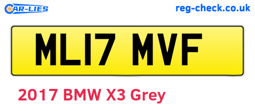 ML17MVF are the vehicle registration plates.