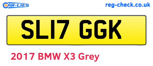 SL17GGK are the vehicle registration plates.