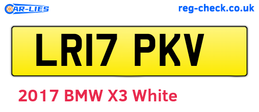 LR17PKV are the vehicle registration plates.