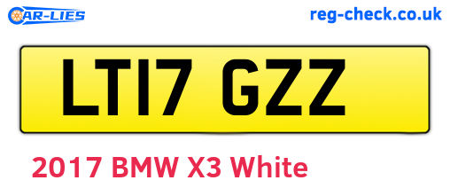 LT17GZZ are the vehicle registration plates.