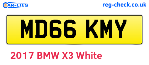 MD66KMY are the vehicle registration plates.