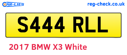 S444RLL are the vehicle registration plates.