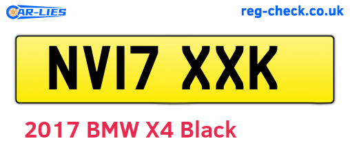 NV17XXK are the vehicle registration plates.