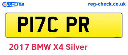 P17CPR are the vehicle registration plates.