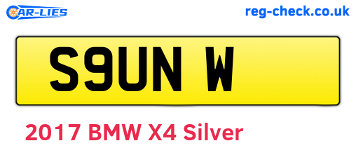 S9UNW are the vehicle registration plates.