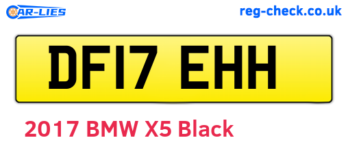 DF17EHH are the vehicle registration plates.