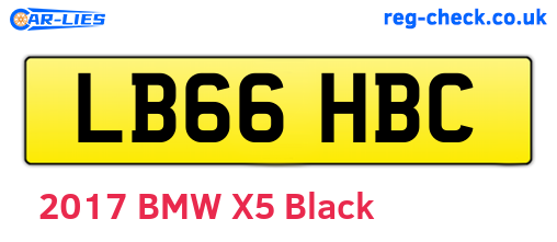 LB66HBC are the vehicle registration plates.