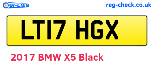 LT17HGX are the vehicle registration plates.
