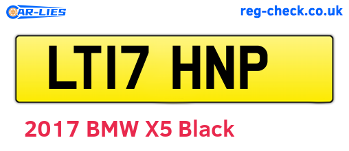 LT17HNP are the vehicle registration plates.