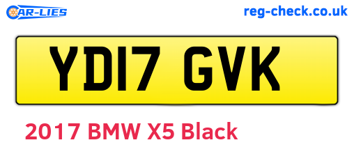 YD17GVK are the vehicle registration plates.