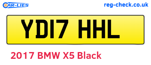 YD17HHL are the vehicle registration plates.