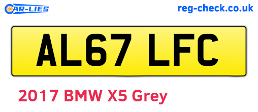 AL67LFC are the vehicle registration plates.