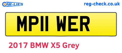 MP11WER are the vehicle registration plates.