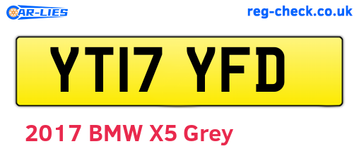 YT17YFD are the vehicle registration plates.