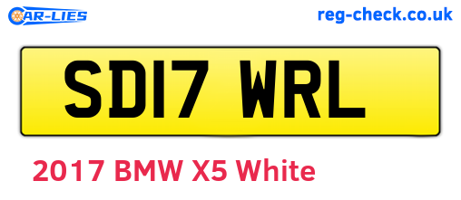 SD17WRL are the vehicle registration plates.