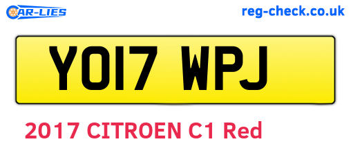 YO17WPJ are the vehicle registration plates.