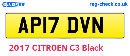 AP17DVN are the vehicle registration plates.