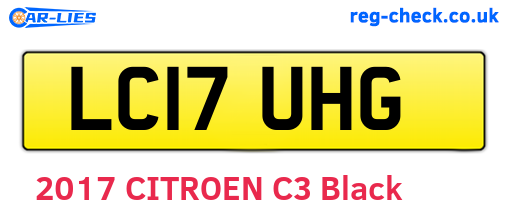 LC17UHG are the vehicle registration plates.
