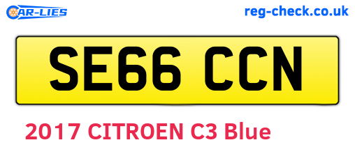 SE66CCN are the vehicle registration plates.