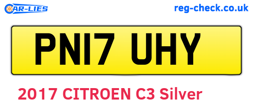 PN17UHY are the vehicle registration plates.