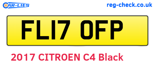 FL17OFP are the vehicle registration plates.