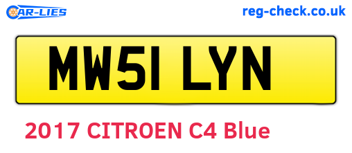 MW51LYN are the vehicle registration plates.