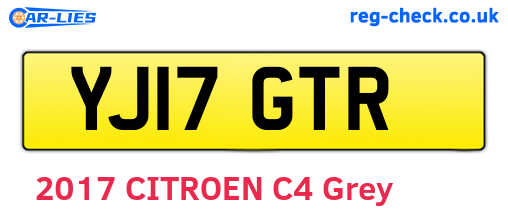YJ17GTR are the vehicle registration plates.