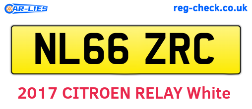 NL66ZRC are the vehicle registration plates.