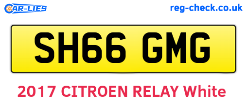 SH66GMG are the vehicle registration plates.