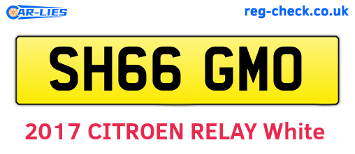 SH66GMO are the vehicle registration plates.