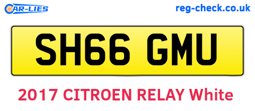 SH66GMU are the vehicle registration plates.
