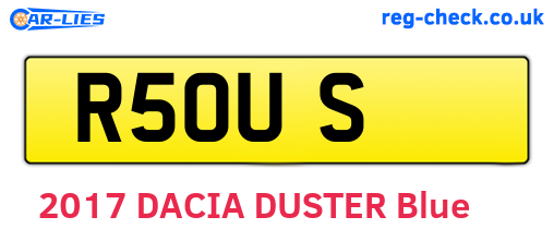 R5OUS are the vehicle registration plates.