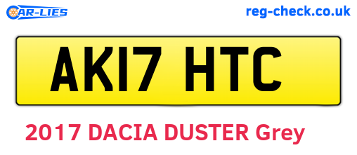 AK17HTC are the vehicle registration plates.