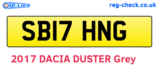 SB17HNG are the vehicle registration plates.