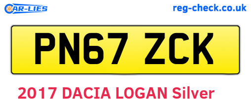 PN67ZCK are the vehicle registration plates.