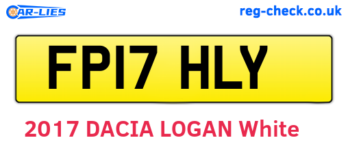 FP17HLY are the vehicle registration plates.
