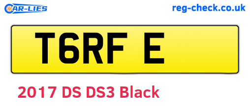 T6RFE are the vehicle registration plates.