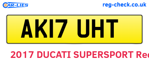 AK17UHT are the vehicle registration plates.