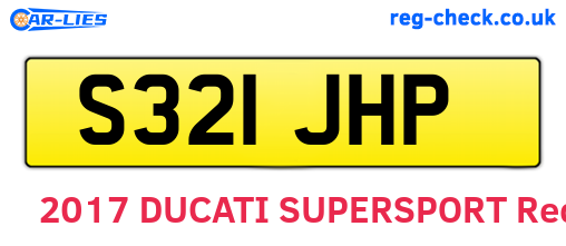 S321JHP are the vehicle registration plates.