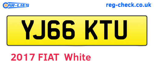 YJ66KTU are the vehicle registration plates.