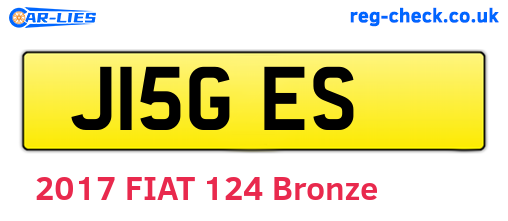 J15GES are the vehicle registration plates.