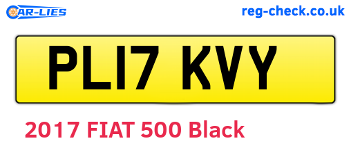 PL17KVY are the vehicle registration plates.