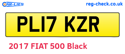 PL17KZR are the vehicle registration plates.