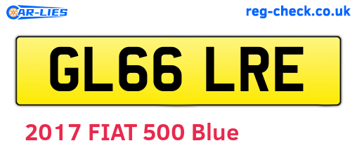 GL66LRE are the vehicle registration plates.