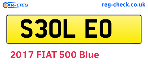 S30LEO are the vehicle registration plates.