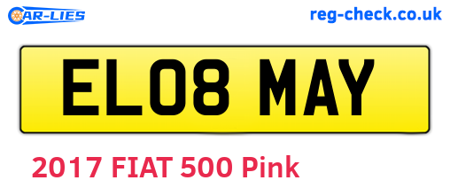 EL08MAY are the vehicle registration plates.