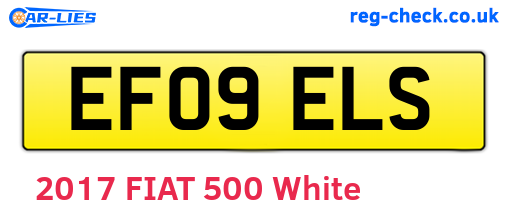 EF09ELS are the vehicle registration plates.