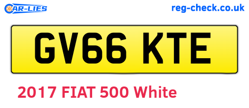 GV66KTE are the vehicle registration plates.