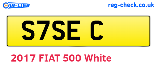 S7SEC are the vehicle registration plates.